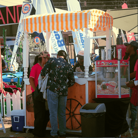 Dolcetti gelato stand at an event